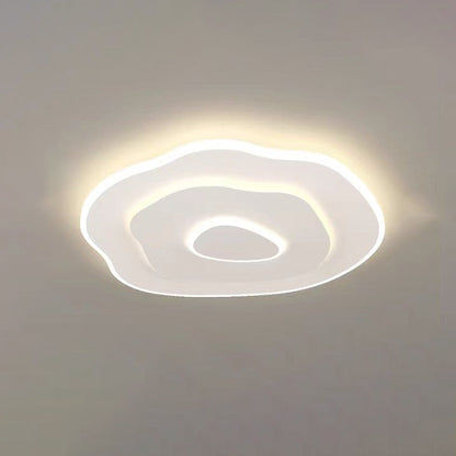 Modern Minimalist Square Round Flower Rectangle Hardware Acrylic LED Flush Mount Ceiling Light For Bedroom