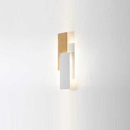 Modern Minimalist Rectangle Iron LED Wall Sconce Lamp For Bedroom