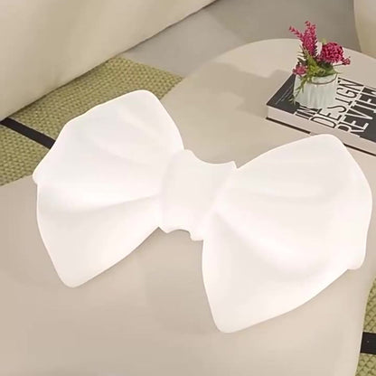 Contemporary Creative Cream Kids Cute Bow PE Iron LED Flush Mount Ceiling Light For Bedroom