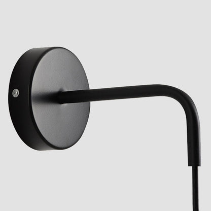 Modern Minimalist Round Cone Iron 1-Light Wall Sconce Lamp For Bedroom