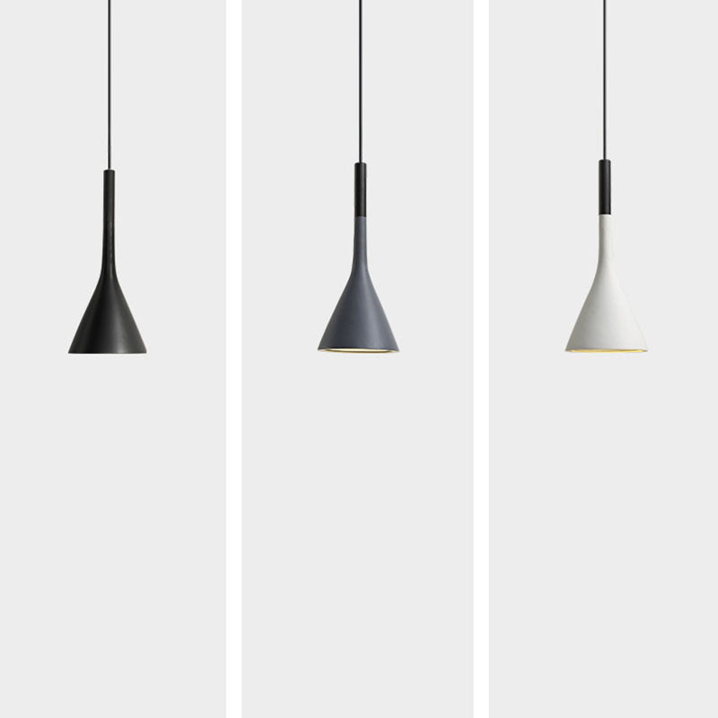 Modern Minimalist Round Cone Iron 1-Light Wall Sconce Lamp For Bedroom