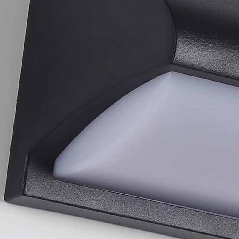 Modern Minimalist Waterproof Rectangle Oval PC Aluminum LED Wall Sconce Lamp For Outdoor
