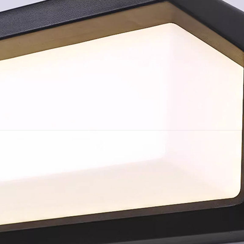 Modern Minimalist Waterproof Rectangle Oval PC Aluminum LED Wall Sconce Lamp For Outdoor