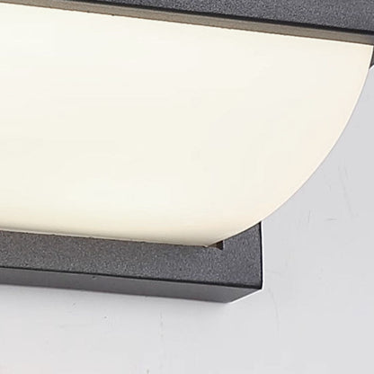 Modern Minimalist Waterproof Rectangle Oval PC Aluminum LED Wall Sconce Lamp For Outdoor