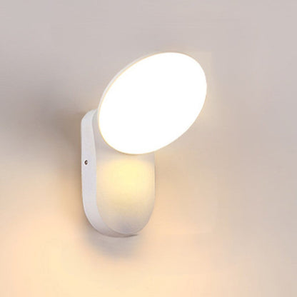 Modern Minimalist Round Square Aluminum Acrylic LED Wall Sconce Lamp For Patio