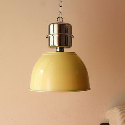 Contemporary Industrial Round Cone Iron Aluminum 1-Light Pendant Light For Dining Room