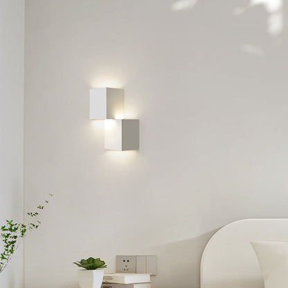 Modern Minimalist Square Triangle Iron Acrylic LED Wall Sconce Lamp For Bedroom