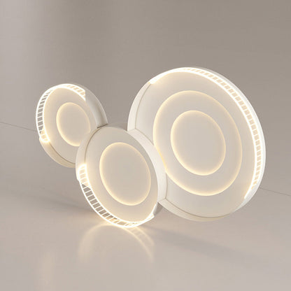 Contemporary Scandinavian Mango Shape Round Square Iron Acrylic LED Flush Mount Ceiling Light For Living Room
