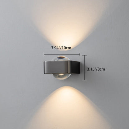 مصباح حائط LED مستطيل الشكل مصنوع من الحديد والأكريليك بتصميم إسكندنافي معاصر لغرفة النوم 