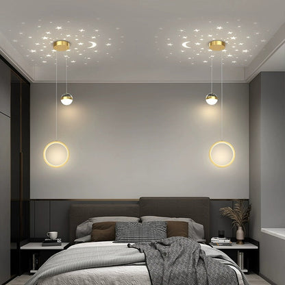Contemporary Nordic Round Oval Cylinder Orb Iron Acrylic Silicone LED Chandelier For Bedroom