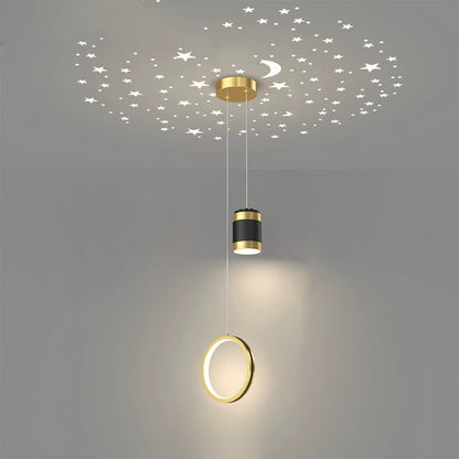 Contemporary Nordic Round Oval Cylinder Orb Iron Acrylic Silicone LED Chandelier For Bedroom