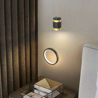 Contemporary Nordic Round Oval Cylinder Orb Iron Acrylic Silicone LED Chandelier For Bedroom