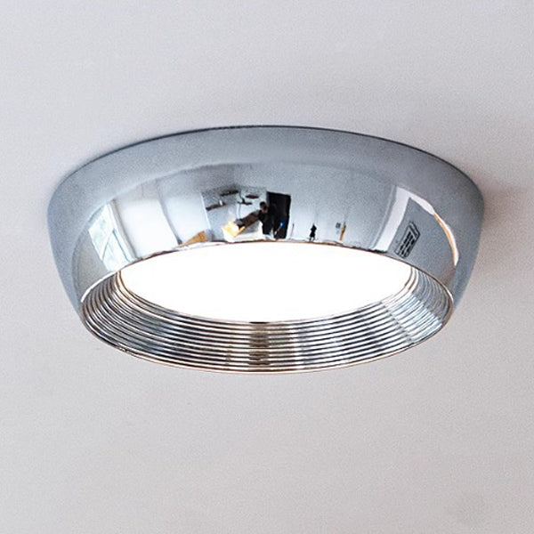 Contemporary Nordic Round Iron Acrylic LED Flush Mount Ceiling Light For Bedroom