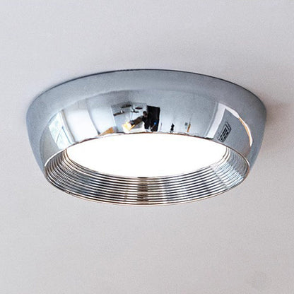 Contemporary Nordic Round Iron Acrylic LED Flush Mount Ceiling Light For Bedroom