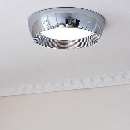 Contemporary Nordic Round Iron Acrylic LED Flush Mount Ceiling Light For Bedroom