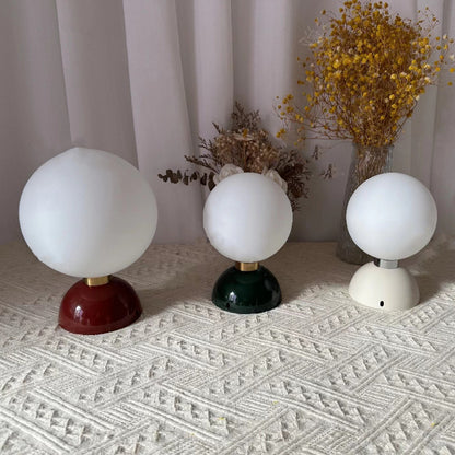 Contemporary Nordic Magic Bean Round Orb Iron Glass 1-Light Semi-Flush Mount Ceiling Light For Hallway