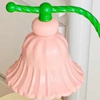 Contemporary Nordic Girl Flower Round Iron 1-Light Melting Wax Table Lamp For Bedroom