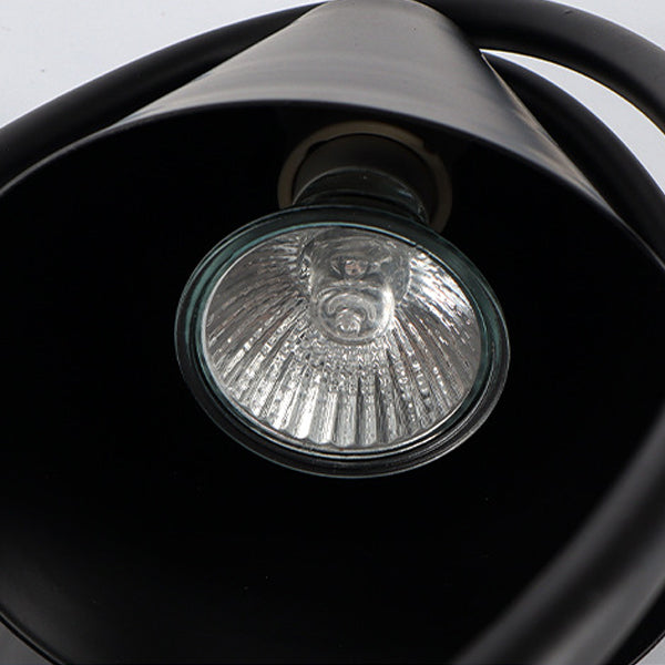 Modern Minimalist Round Oval Cone Hardware 1-Light Melting Wax Table Lamp For Bedroom
