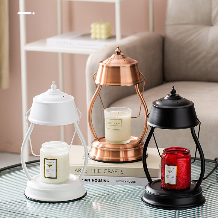Contemporary Creative Horse Lamp Round Oval Iron 1-Light Melting Wax Table Lamp For Bedroom