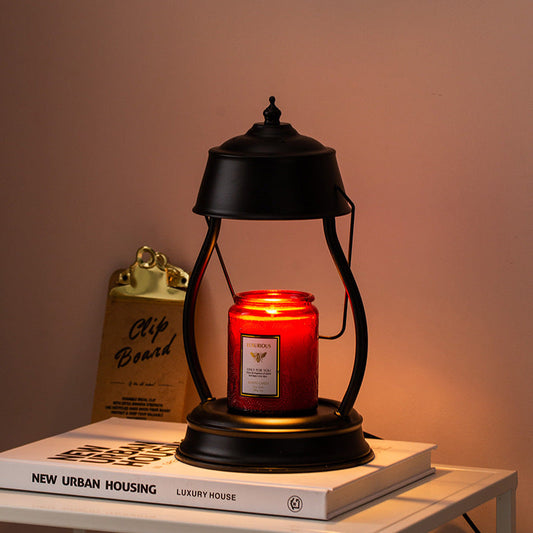 Contemporary Creative Horse Lamp Round Oval Iron 1-Light Melting Wax Table Lamp For Bedroom