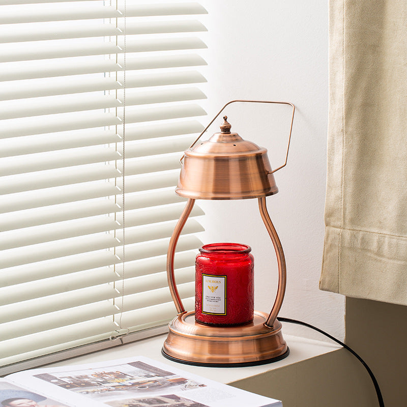 Contemporary Creative Horse Lamp Round Oval Iron 1-Light Melting Wax Table Lamp For Bedroom