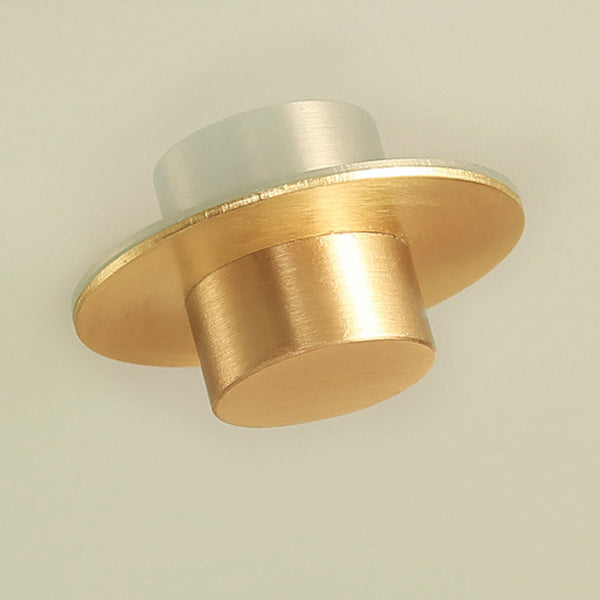 Modern Mid-Century Round Octagonal Copper Glass 3/4/6 Light Flush Mount Ceiling Light For Bedroom