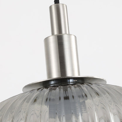 Contemporary Nordic Oval Iron Glass 1-Light Pendant Light For Dining Room