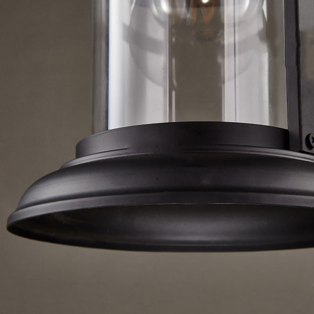 Contemporary Industrial Hat Cone Cylinder Iron Bamboo Glass 1-Light Pendant Light For Living Room