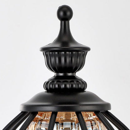 Modern Minimalist Round Cone Cylinder Marble Iron Glass 1-Light Melting Wax Table Lamp For Bedroom