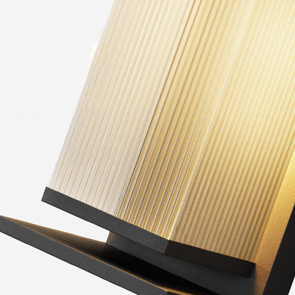 Modern Minimalist Waterproof Rectangle PC Stainless Steel LED Wall Sconce Lamp For Outdoor