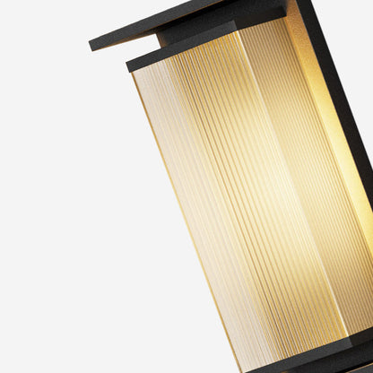 Modern Minimalist Waterproof Rectangle PC Stainless Steel LED Wall Sconce Lamp For Outdoor