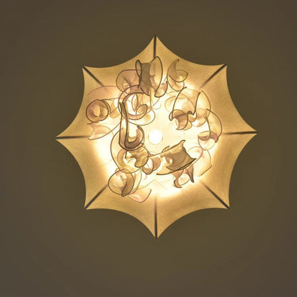 Contemporary Creative Art Jellyfish Hardware Fabric 1/3 Light Pendant Light For Bedroom