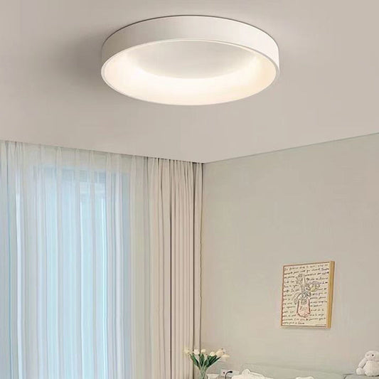 Contemporary Nordic Round Dome Iron Acrylic LED Flush Mount Ceiling Light For Bedroom