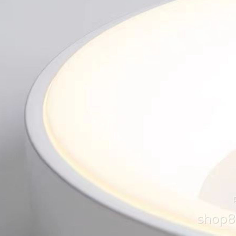 Contemporary Nordic Round Dome Iron Acrylic LED Flush Mount Ceiling Light For Bedroom