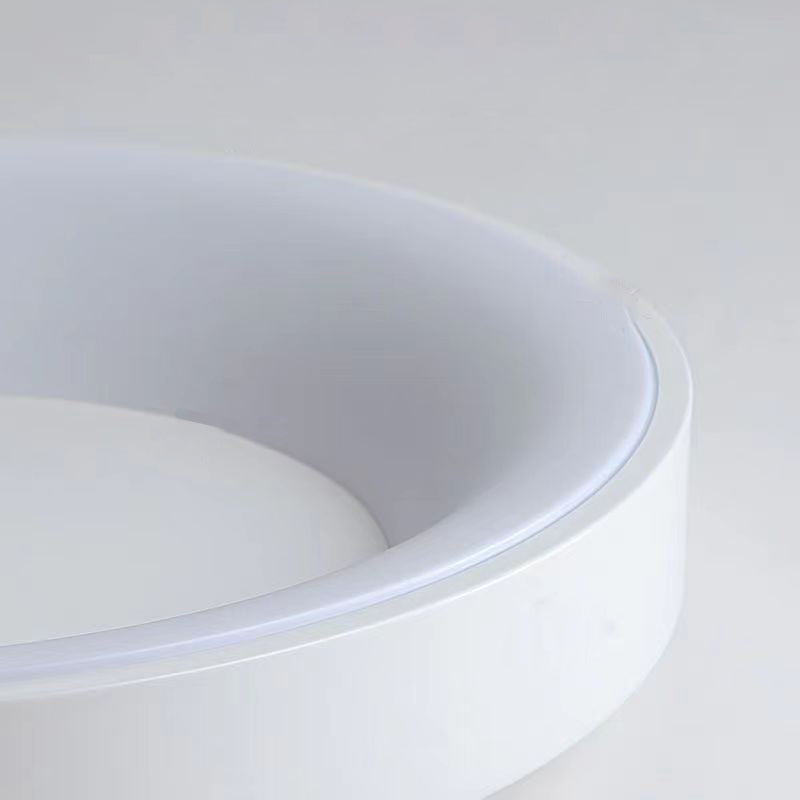 Contemporary Nordic Round Dome Iron Acrylic LED Flush Mount Ceiling Light For Bedroom