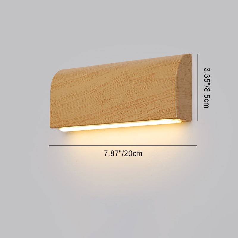 مصباح حائط LED من الألومنيوم على شكل شبه منحرف مستطيل الشكل بتصميم عصري بسيط لغرفة النوم 