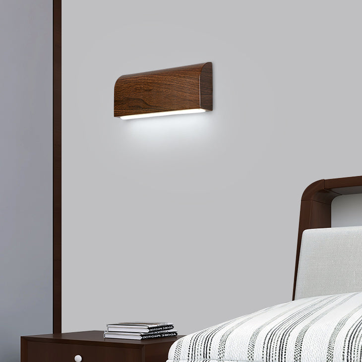 مصباح حائط LED من الألومنيوم على شكل شبه منحرف مستطيل الشكل بتصميم عصري بسيط لغرفة النوم 