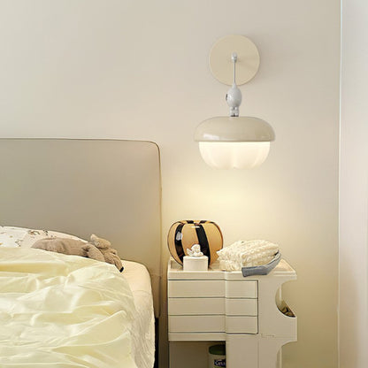 Contemporary Nordic Pinecone Shape Round PE Iron LED Wall Sconce Lamp For Bedroom