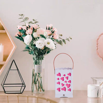 Modern Minimalist USB Handheld Rectangle Star Love Graphic Plastic LED Table Lamp For Bedroom