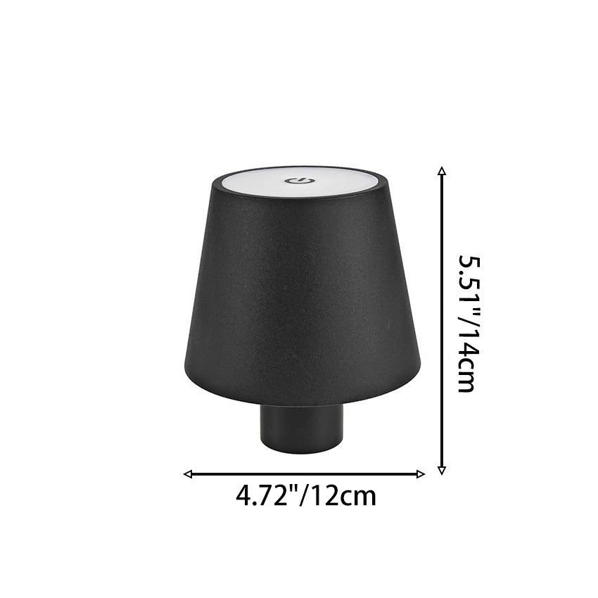 Modern Minimalist USB Round Cylinder ABS Aluminum LED Table Lamp For Bedroom