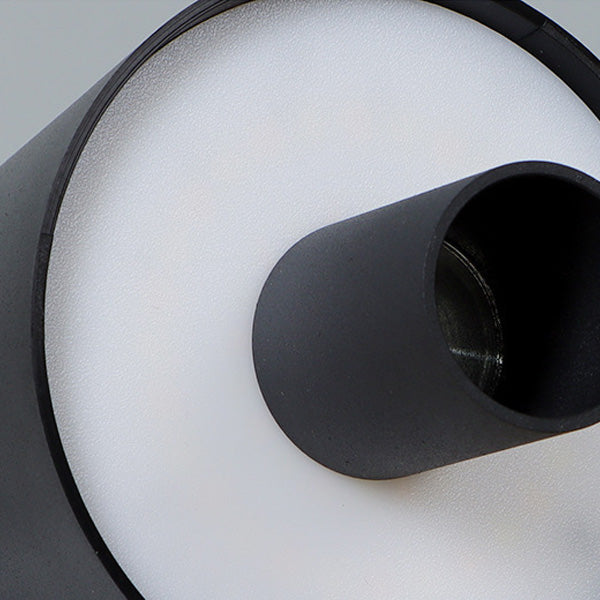 Modern Minimalist USB Round Cylinder ABS Aluminum LED Table Lamp For Bedroom