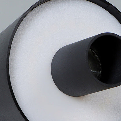 Modern Minimalist USB Round Cylinder ABS Aluminum LED Table Lamp For Bedroom