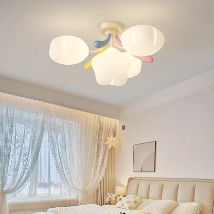 مصباح سقف LED دائري من الحديد البولي إيثيلين بتصميم نجمة كرتونية لطيفة للأطفال بتصميم معاصر إسكندنافي لغرفة النوم