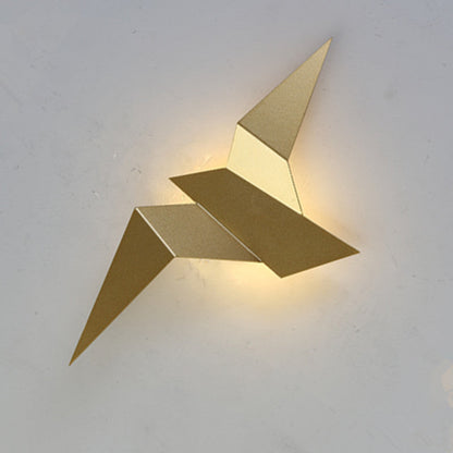 Contemporary Creative Flying Bird Shape Iron LED Wall Sconce Lamp For Bedroom
