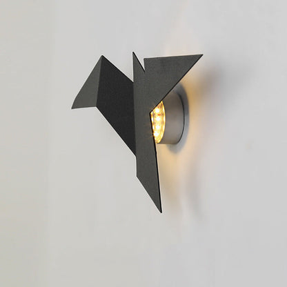 Contemporary Creative Flying Bird Shape Iron LED Wall Sconce Lamp For Bedroom