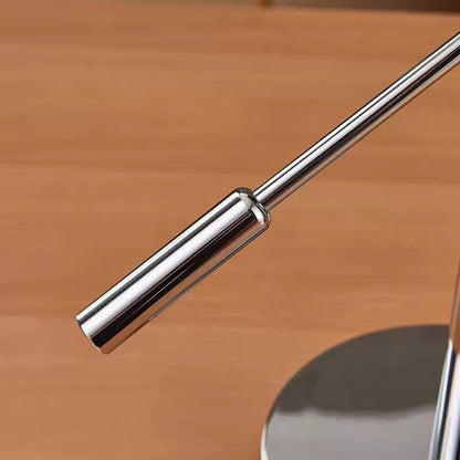 Modern Minimalist Long Oval Cylinder Iron Aluminum LED Table Lamp For Bedroom