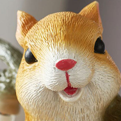 Contemporary Creative Cartoon Squirrel Resin 1-Light Table Lamp For Bedroom