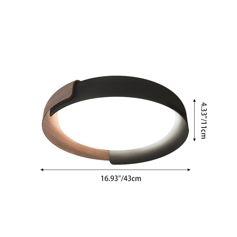 Modern Minimalist Round Dome Hardware Acrylic LED Flush Mount Ceiling Light For Bedroom