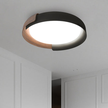Modern Minimalist Round Dome Hardware Acrylic LED Flush Mount Ceiling Light For Bedroom