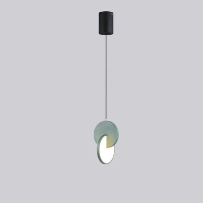Contemporary Scandinavian Round Iron Acrylic LED Pendant Light For Bedroom
